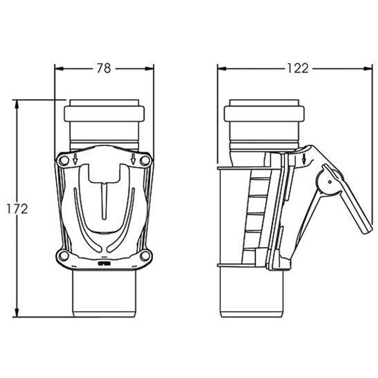 Vertical Backwater Valve Anti Flood Backflow Protection 50mm Drain Non Return Valves, A245a, A245b