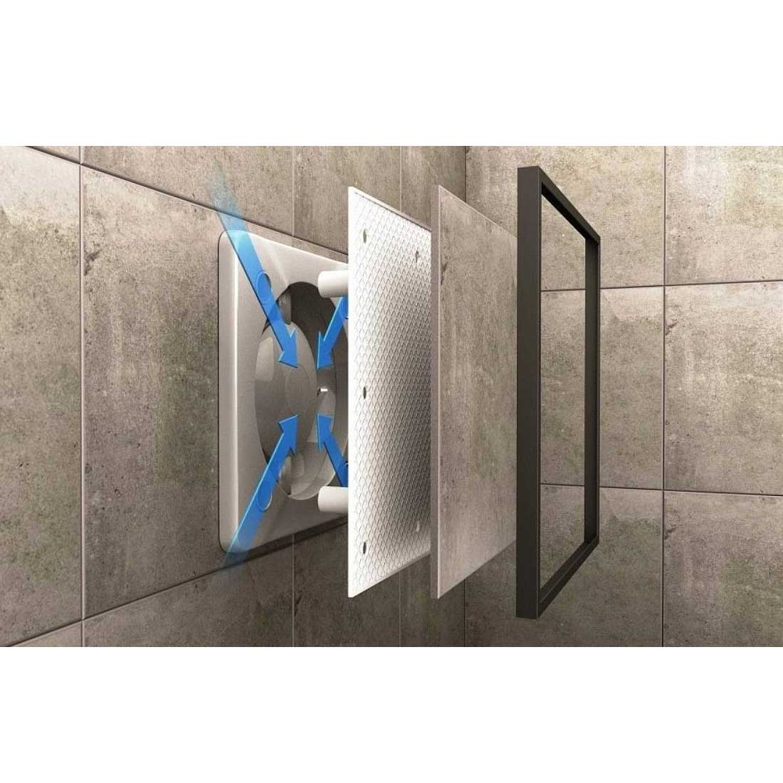 100mm Tiled Bathroom Extractor Fan Ceramic Tile INSIDE Bathroom Extractor Fans, A320a, A20b, A320c, A320d