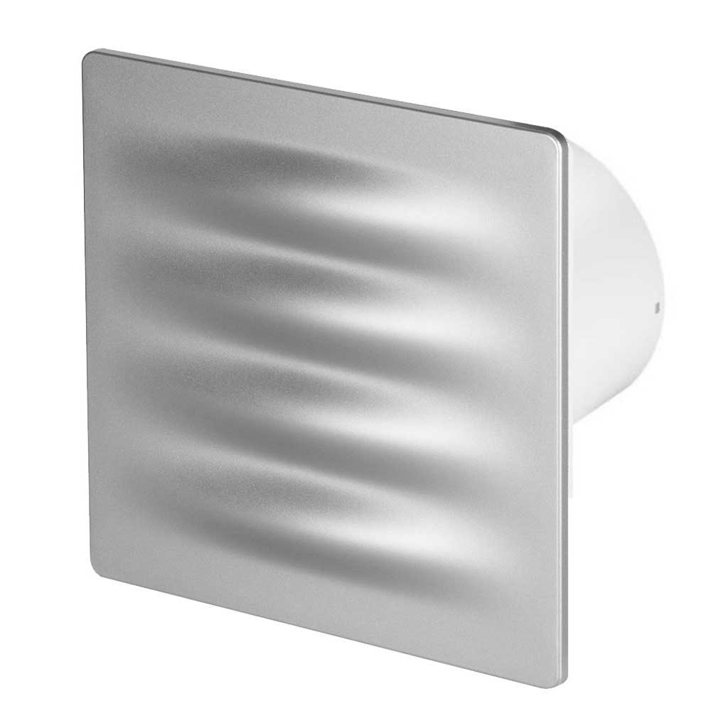 Satin 100mm Bathroom Extractor Fan VERTICO Panel Wall Ventilation Bathroom Extractor Fans