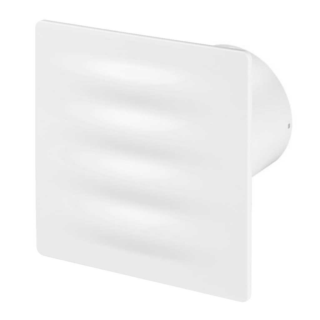 White 100mm Bathroom Extractor Fan VERTICO Panel Wall Ventilation Bathroom Extractor Fans