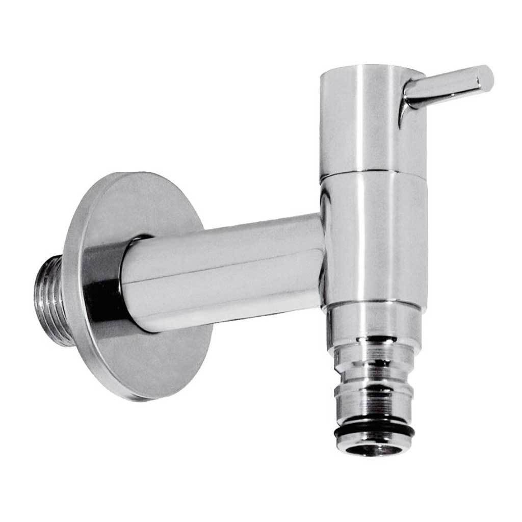 Garden Outside Tap Modern Water Outdoor Chrome Plated Garden Taps / Valves