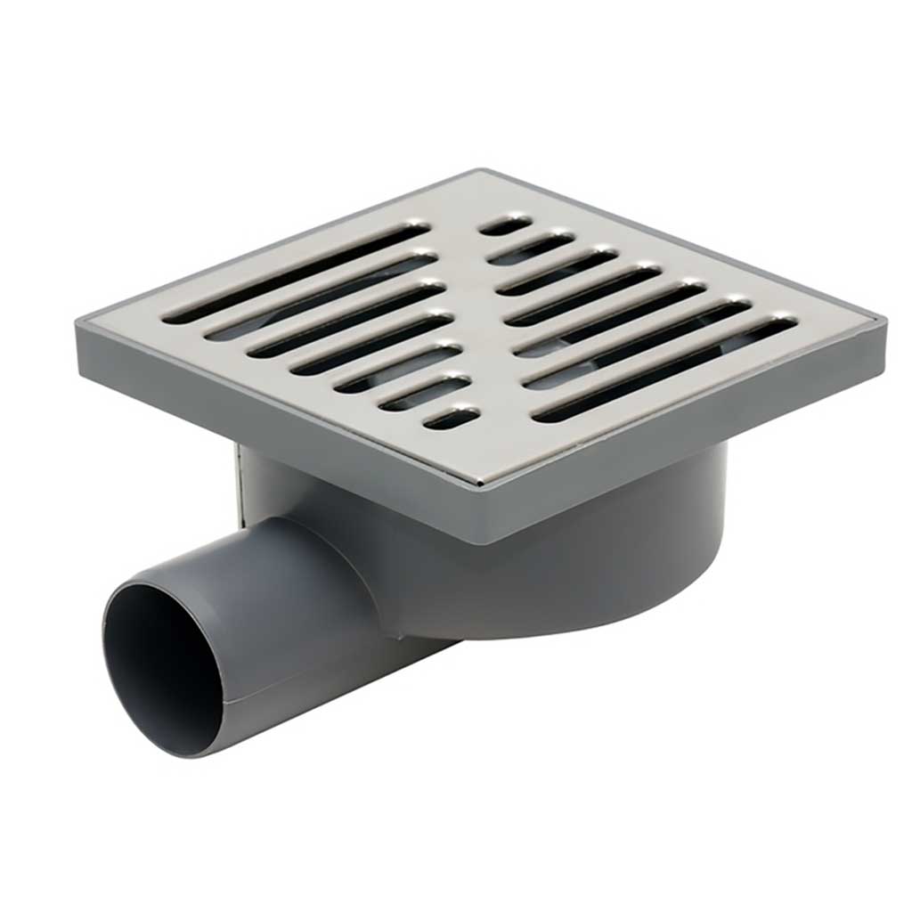 Stainless Steel Grid 150x150mm Floor Waste Drain Gully Trap Drain Gully