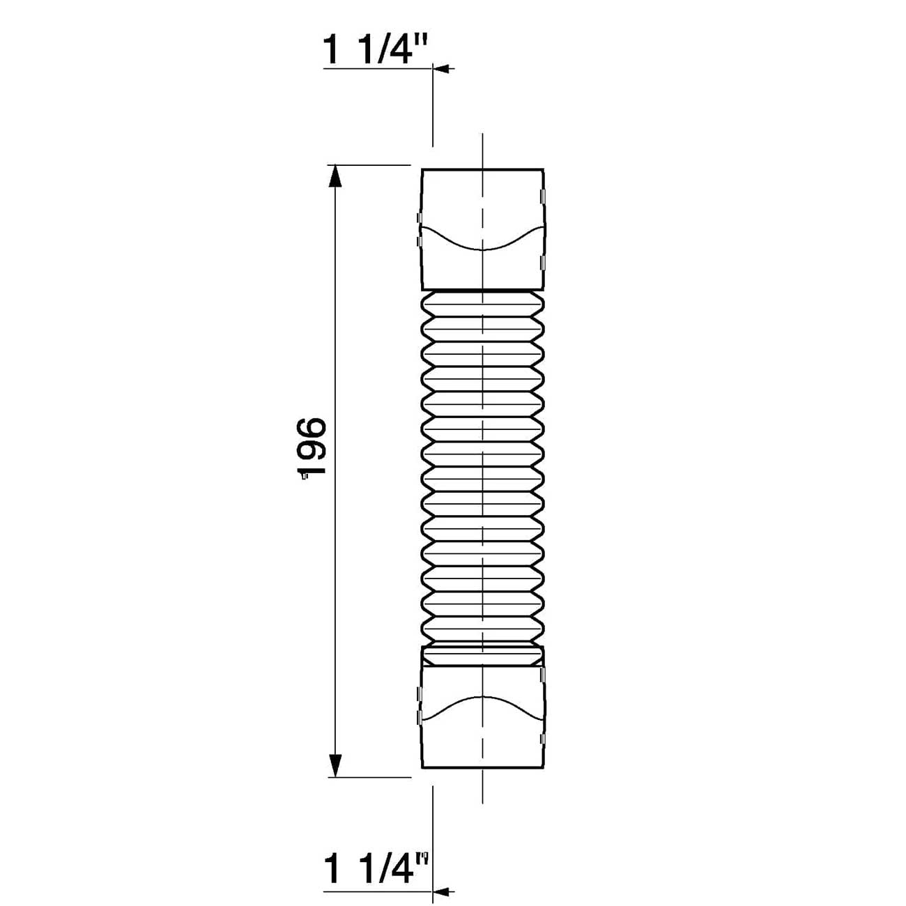 Female Solvent Weld Flexible Elbow Long Pipes Connection Kitchen Sink Waste Traps, A503a