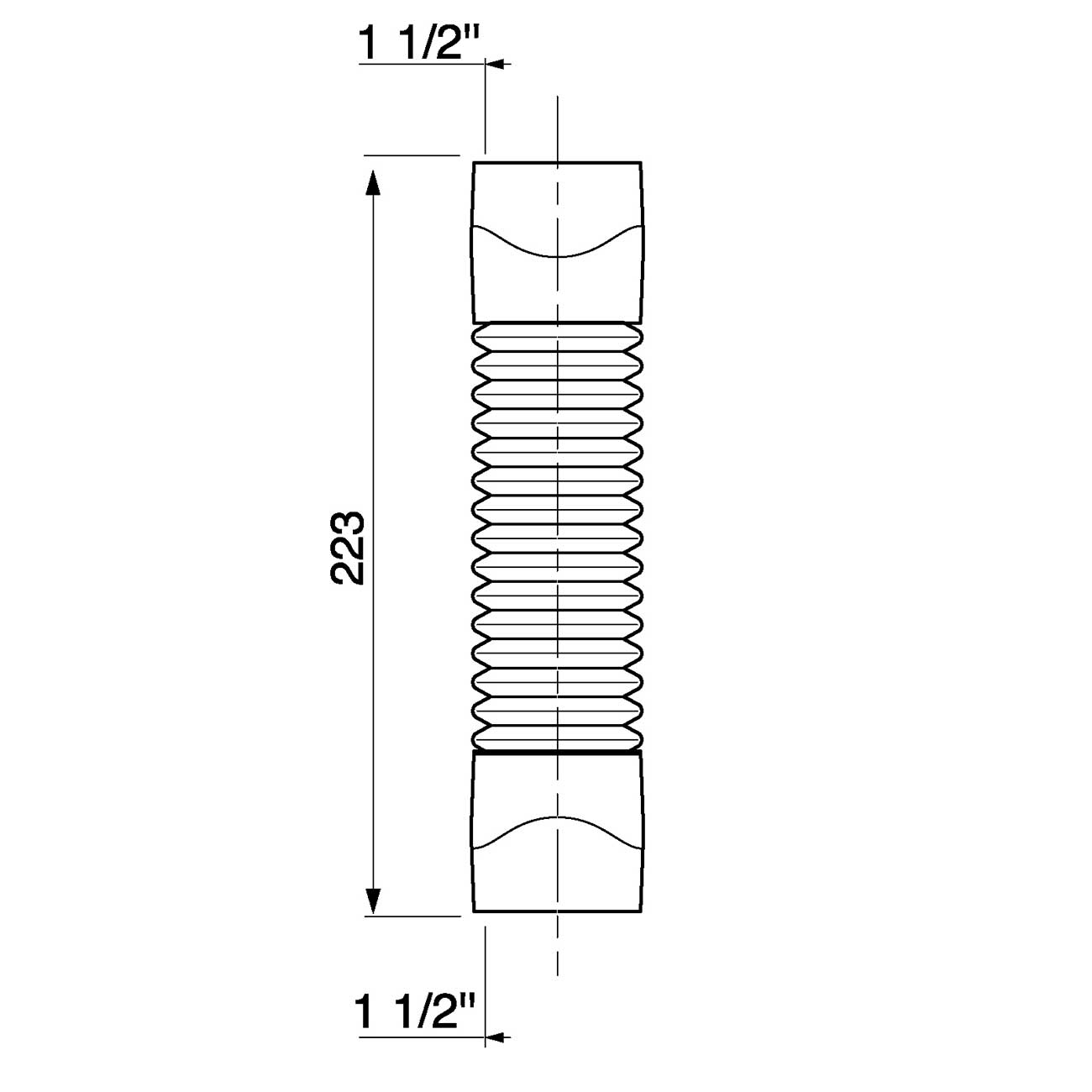 Female Solvent Weld Flexible Elbow Long Pipes Connection Kitchen Sink Waste Traps, A503b