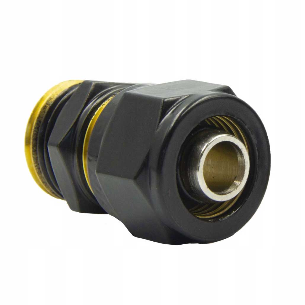 PEX 16mm x 1/2 Inch Black Radiator Fitting Connector