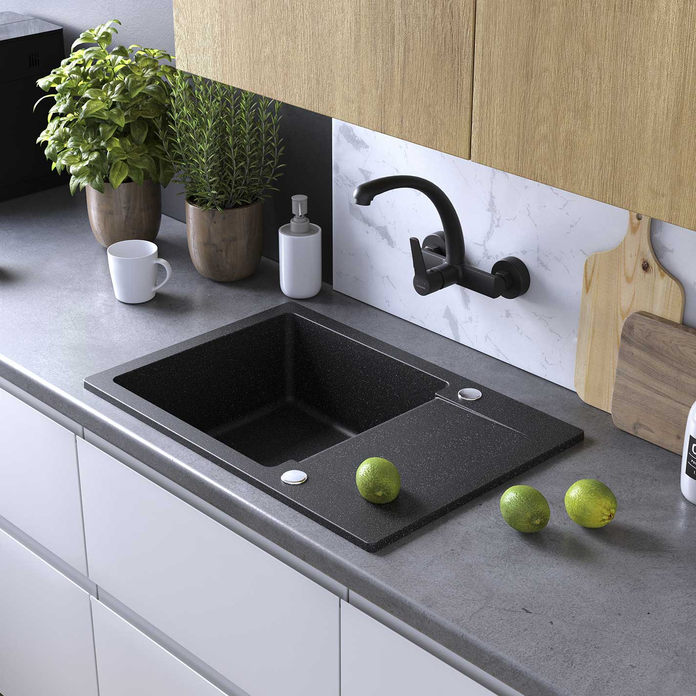 Wall mounted kitchen taps hotsell