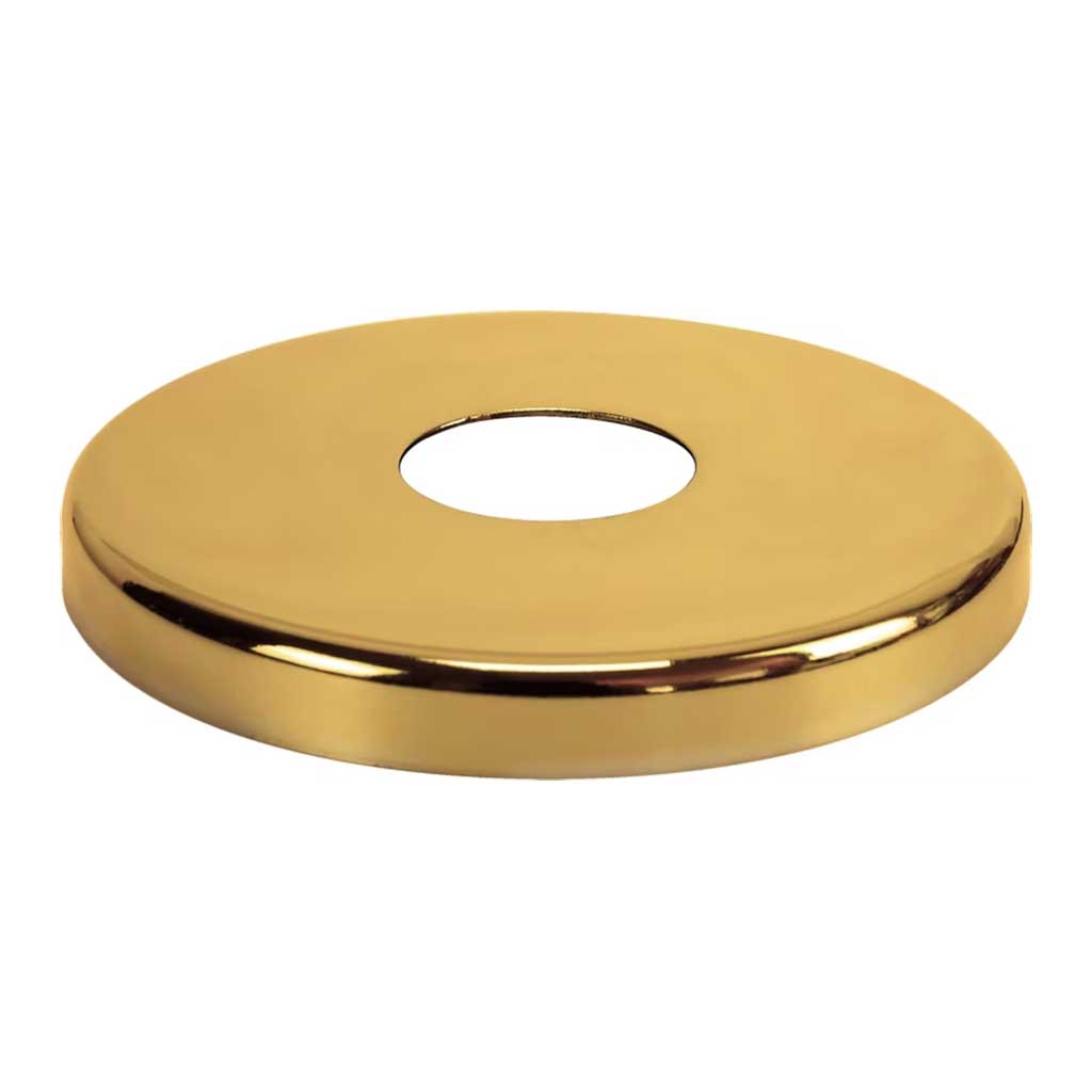 21mm 26mm Gold Steel Valve Tap Pipe Cover Collar 8mm High Pipe Covers