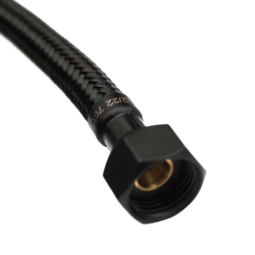 1/2 x 1/2 Inch Black Flexible Connector For Taps Toilets Flexible Connectors For Taps, A592a, A592b