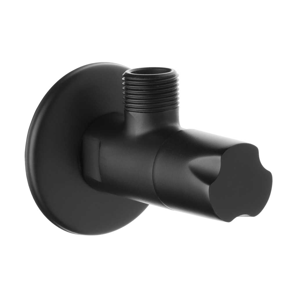 Black Basin Sink Toilet Hose Shut Off Isolation Valve Water Isolating Valves