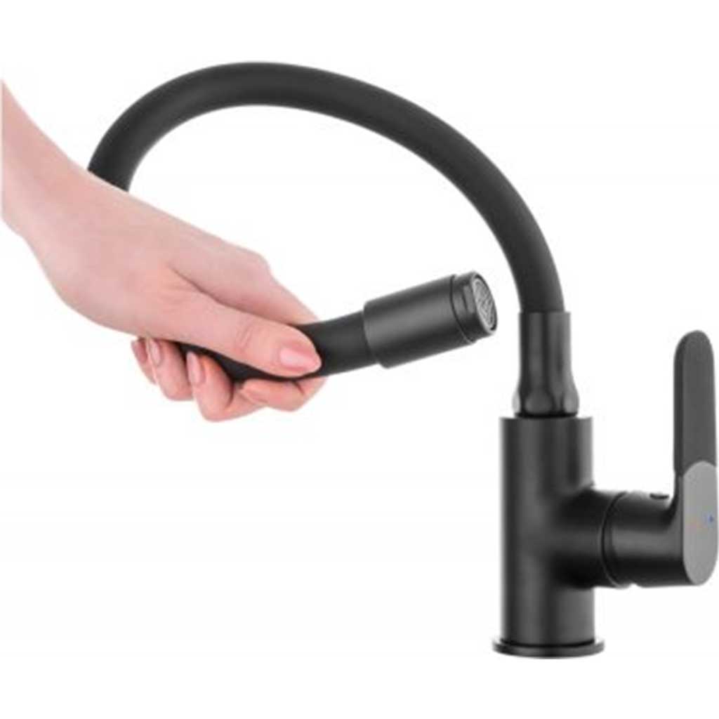 Flexible Spout Memory Kitchen Tap Tall Inox Single Lever Kitchen Taps, A645a, A645b, A645c, A645d