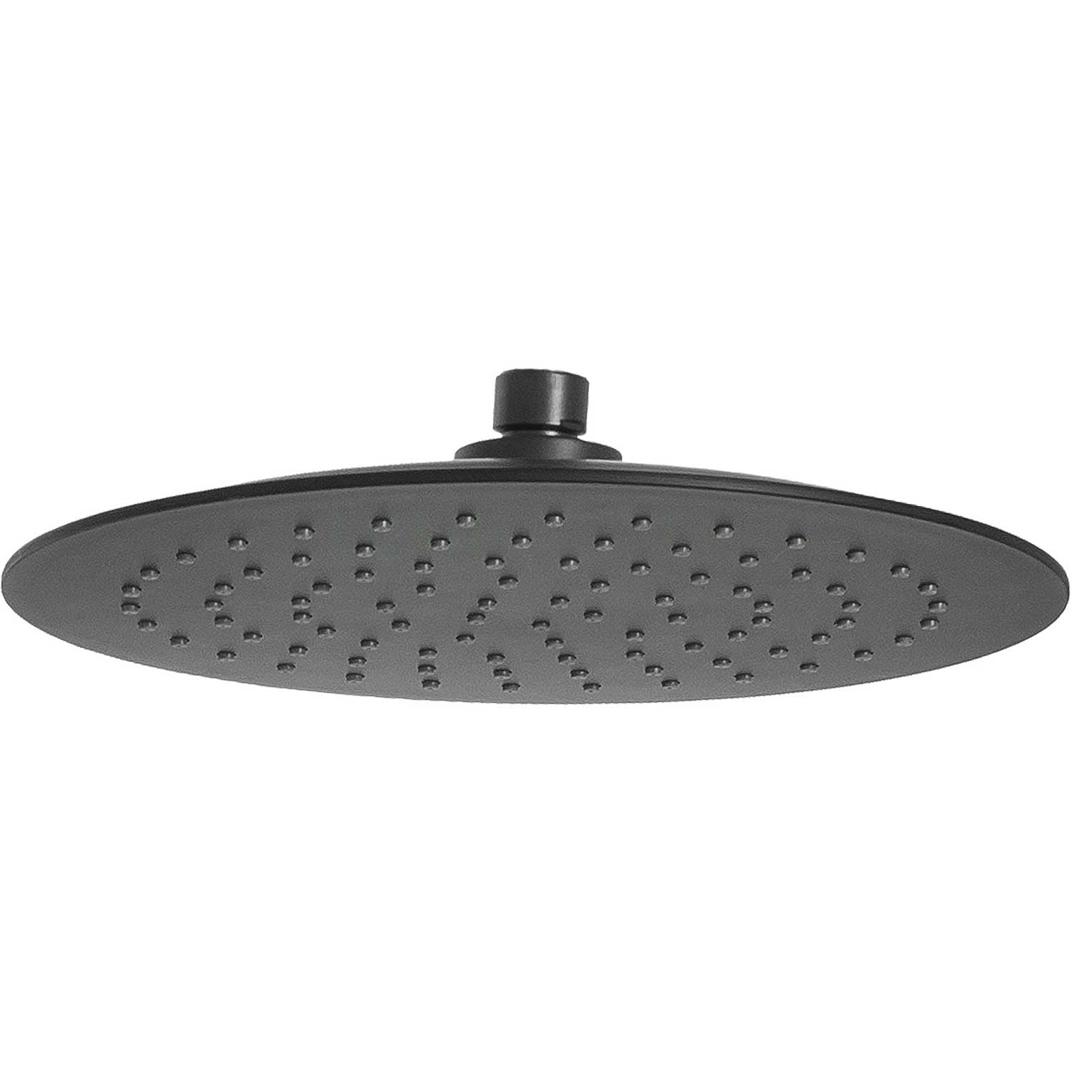 Round Rainfall Shower Head Black Movable Replacement ABS Shower Heads