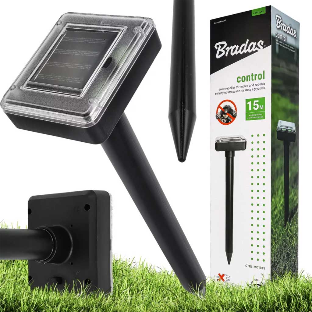 Anti Rodent Repeller Drives Away Moles Solar Energy Battery Gardening Tools