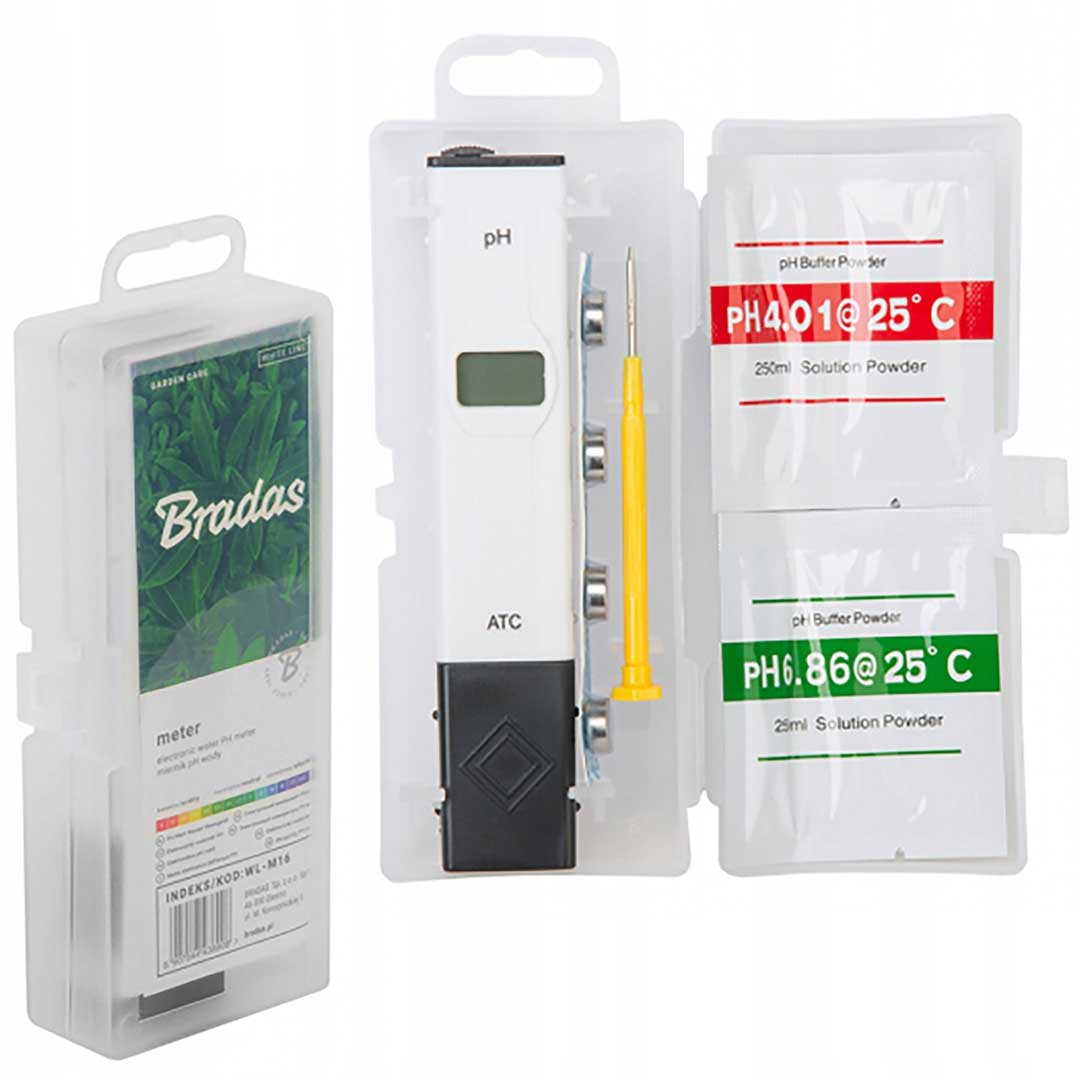 Electronic 0-14pH Range Meter Set Handy Water Acidity Gauge Gardening Tools