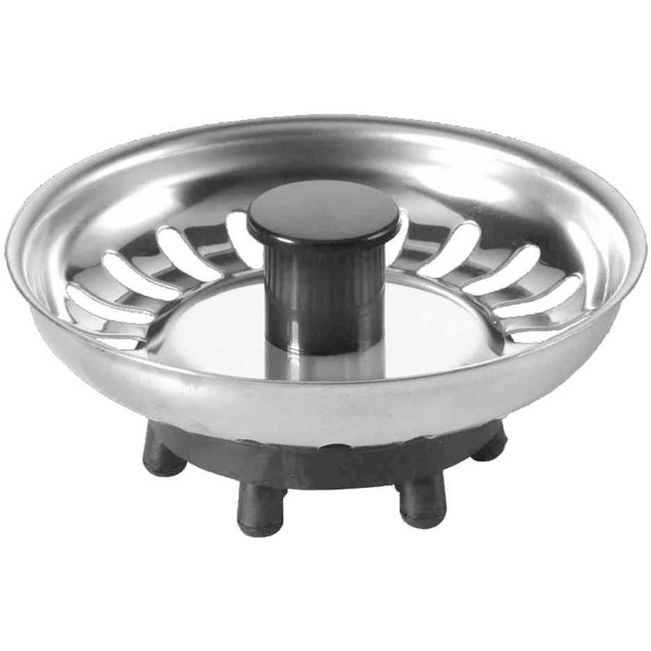 BSKTOP McAlpine Kitchen Sink Basket Strainer Plug with Rubber Seal Stainless Steel - Kitchen Sink Plugs