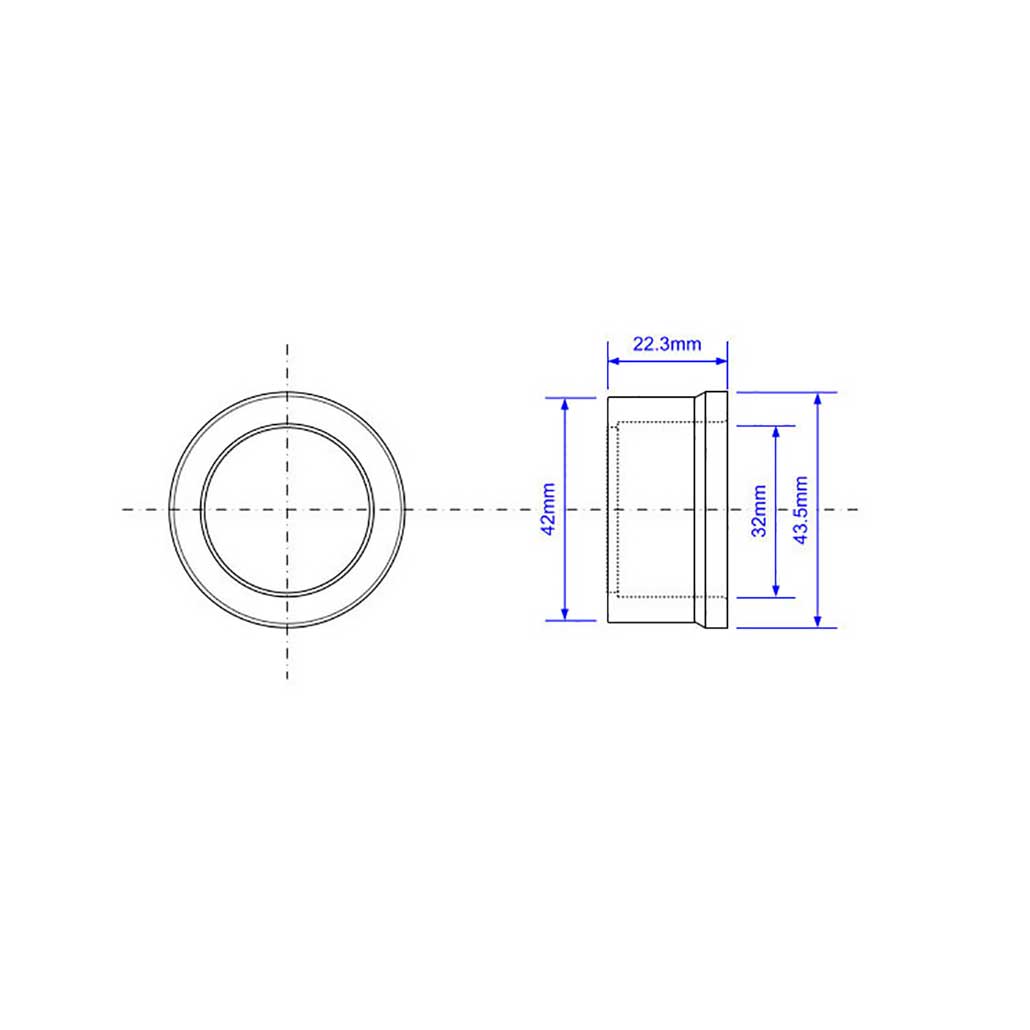 R/SEAL- 42X32 McAlpine 42x32mm Rubber Seal Reducer Waste Pipe Adaptors