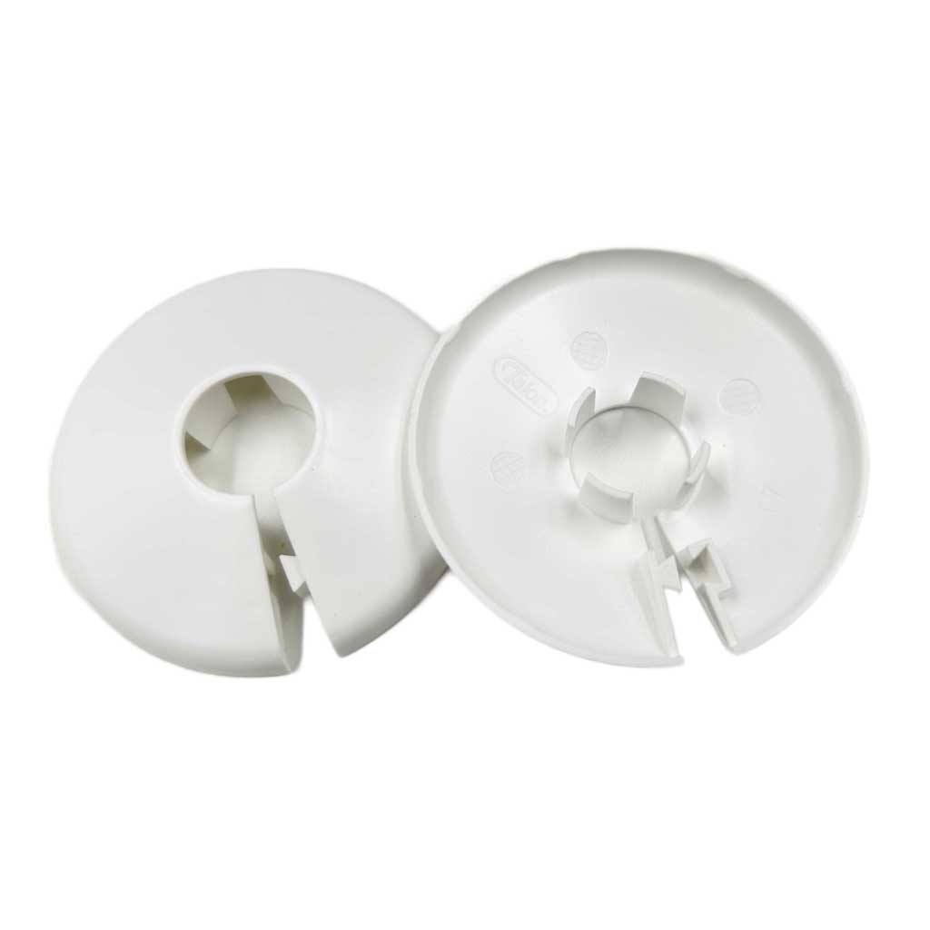 PC08 Talon Pipe Collars Covers 8mm White 10 Pack - Pipe Covers