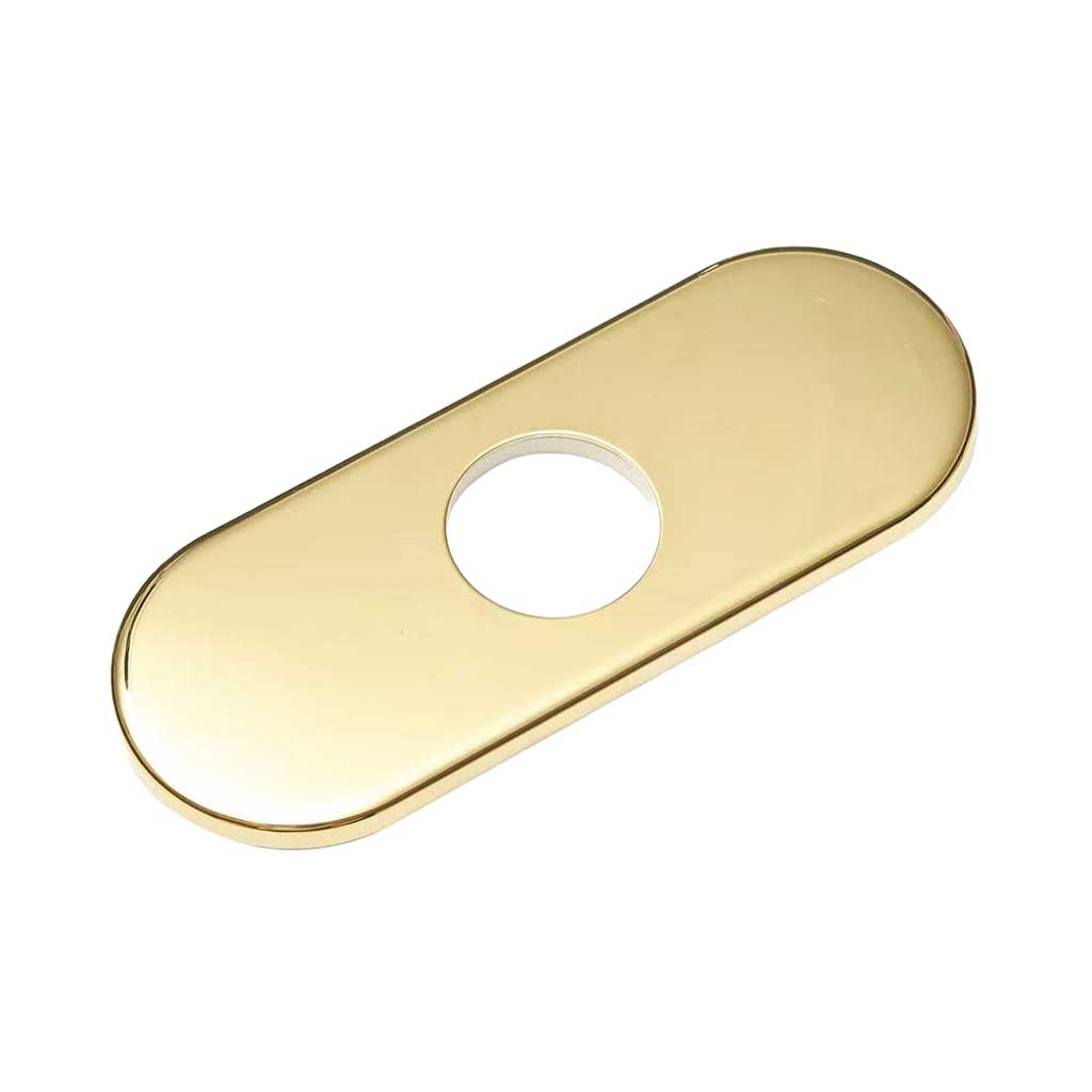 Gold Bathroom Tap Sink Hole Cover Deck Plate Plinth Mounting Escutcheon Steel