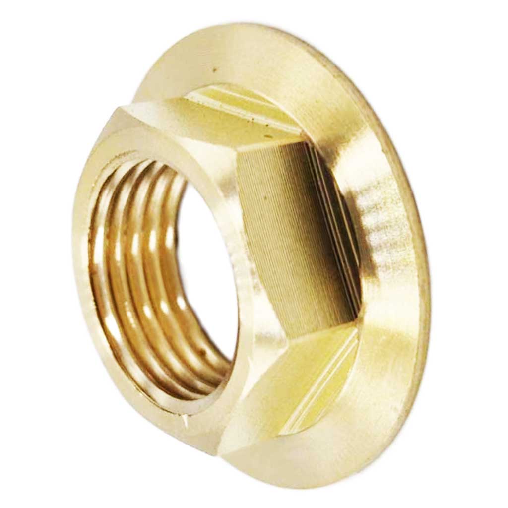 1/2 Brass hex Back Nut Wide Flanged