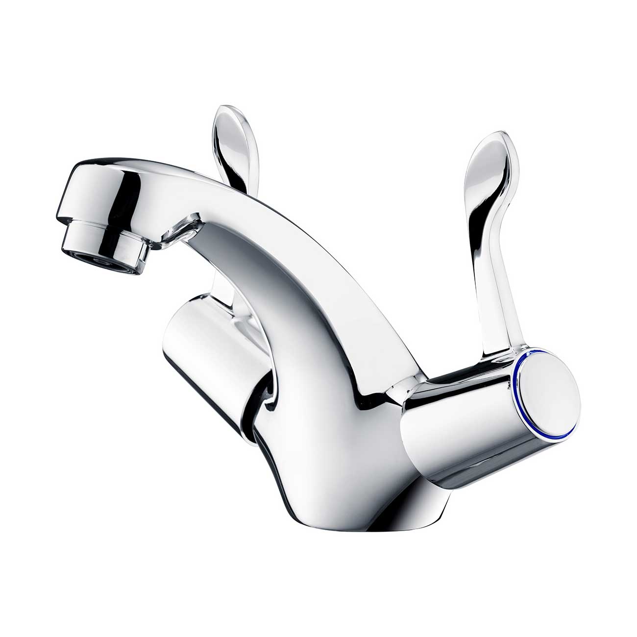 Contract Lever Mono Basin Mixer Tap With Waste Chrome WRAS