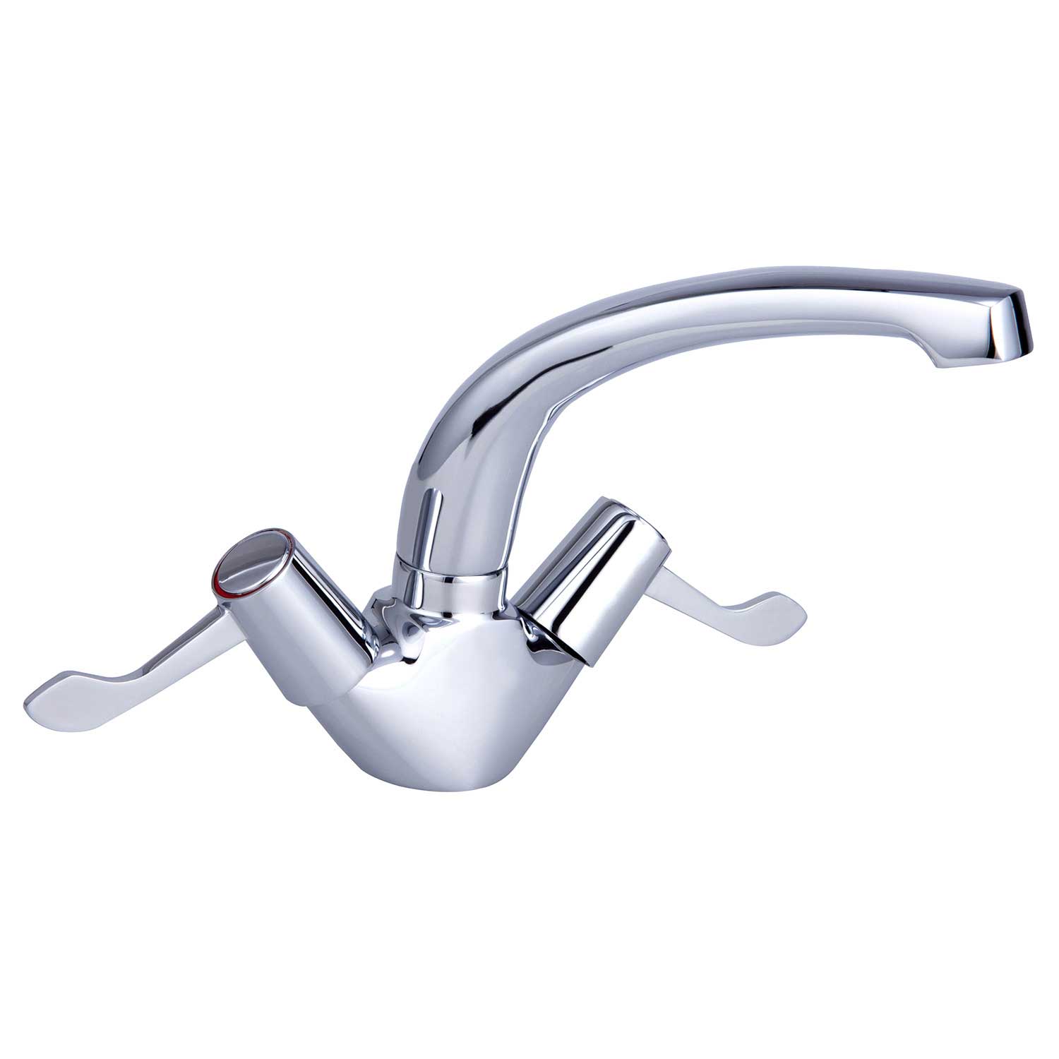 Contract Lever Kitchen Sink Mixer Tap Chrome Swivel Spout