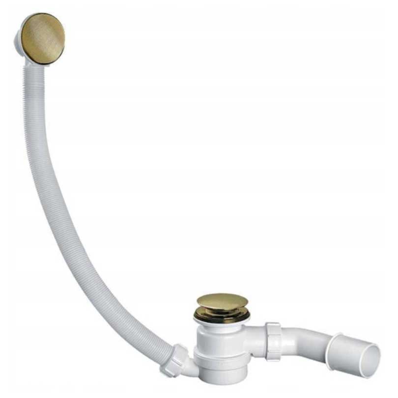 McAlpine Bath Waste with Overflow Antique Bronze Click-Clack HC2600CLAB - plumbing4home