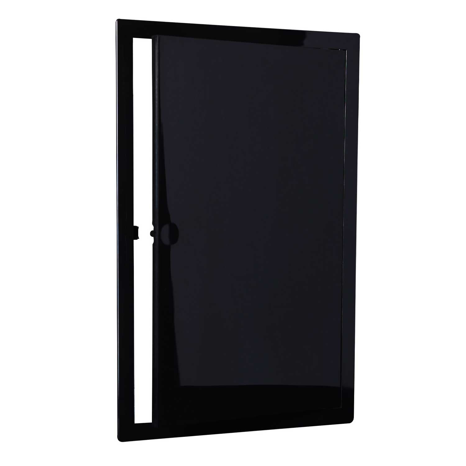 Plasterboard Access Panel Black Soft Closing Polished PVC