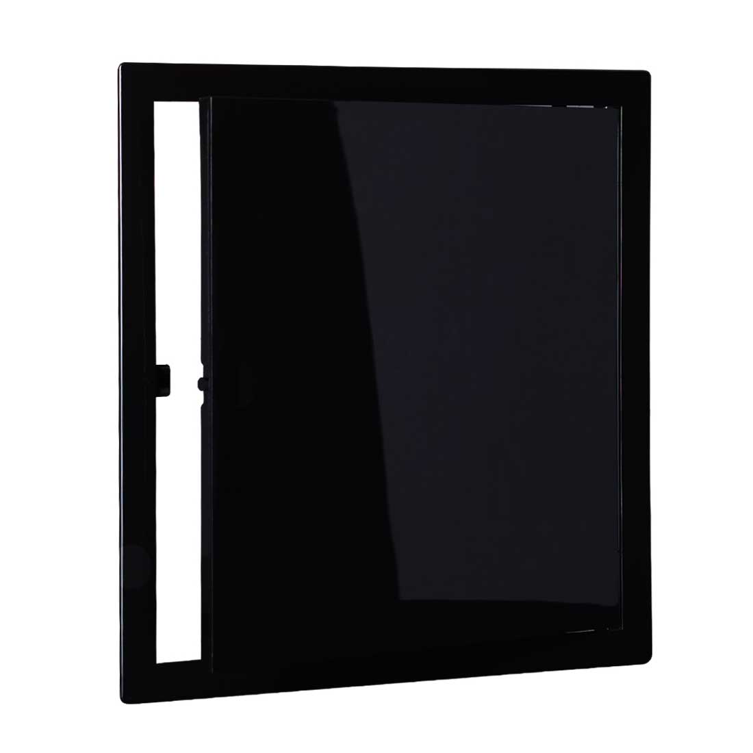 Plasterboard Access Panel Black Soft Closing Polished PVC