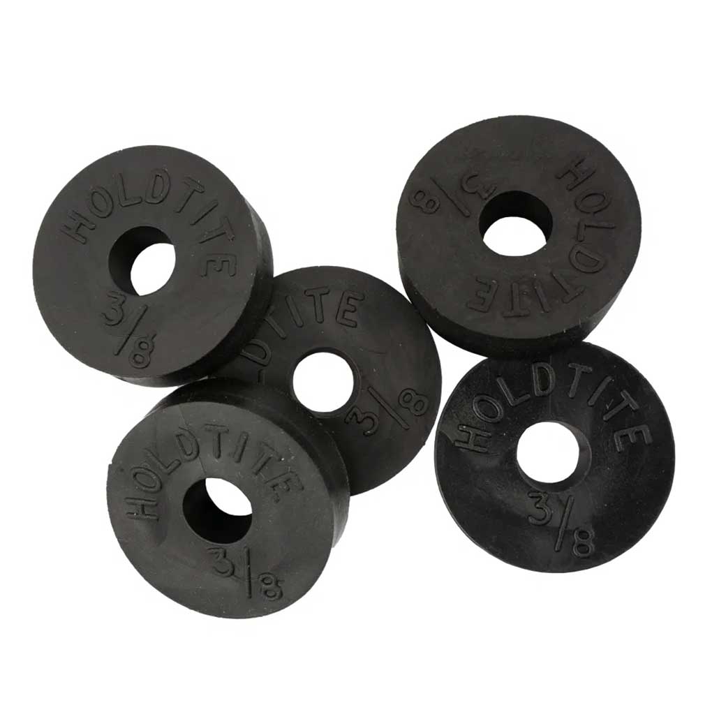 5 Pack 3/8" Flat Tap Washers (15.7mm OD) Rubber