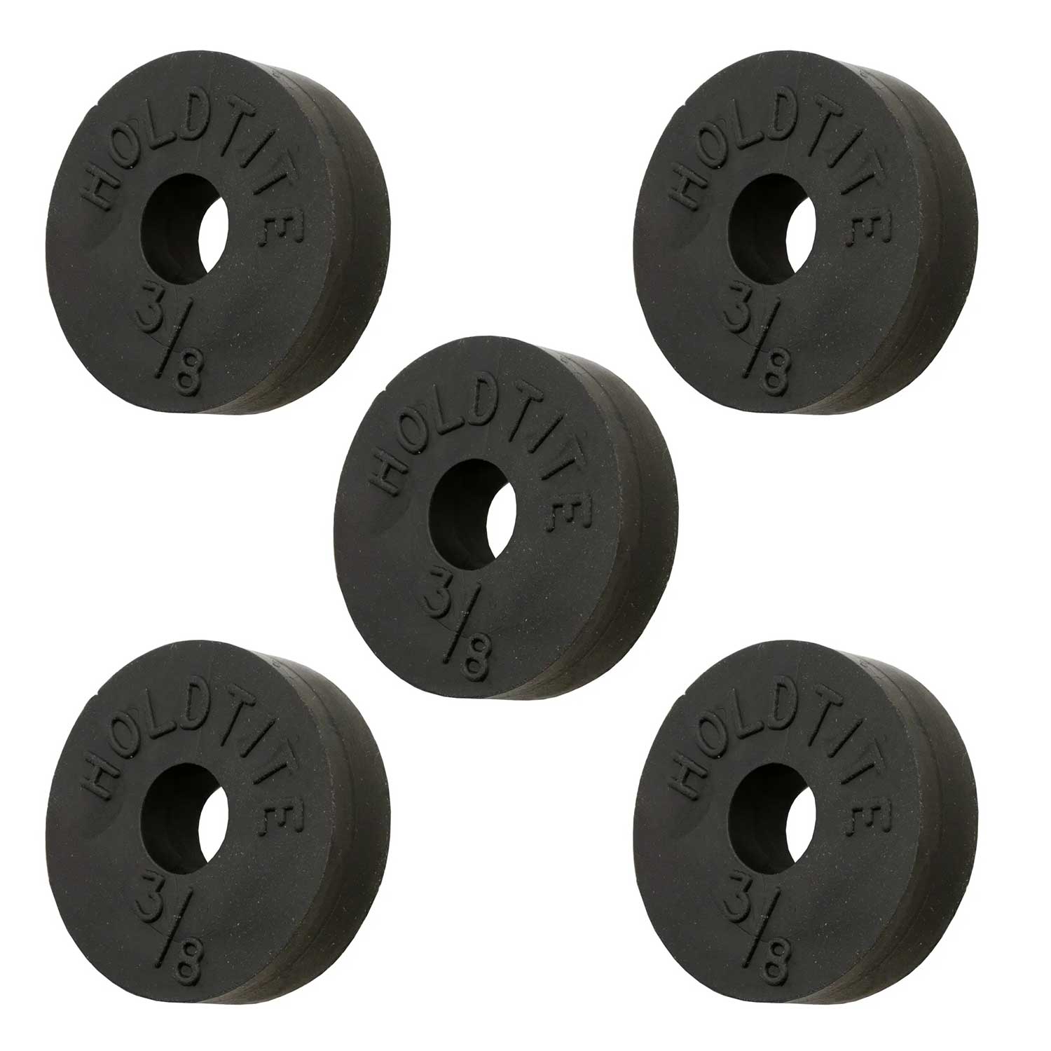 5 Pack 3/8" Flat Tap Washers (15.7mm OD) Rubber