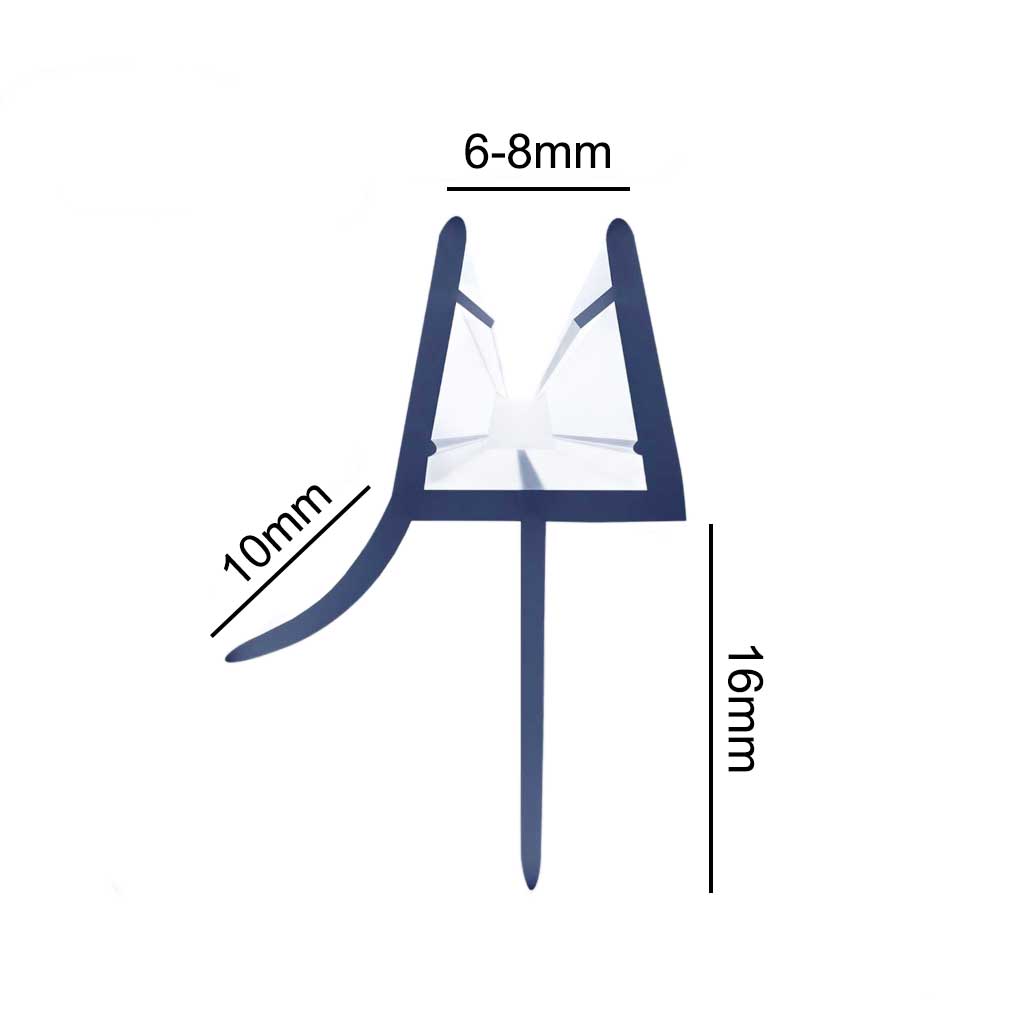 Shower Door Seal 6-8mm Thick x 900mm 10-16mm Gap Replacement