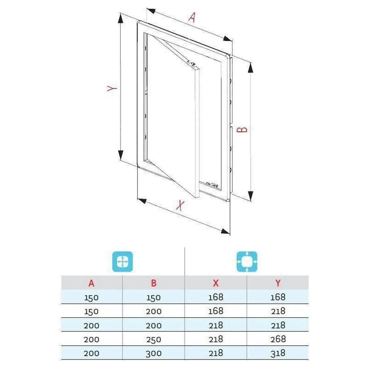 Alder Colour Inspection Access Door Panels Hatches ABS Plastic