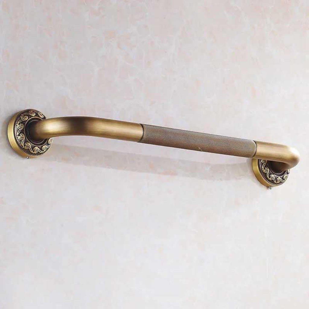 Antique Bronze Brass Safety Support Grab Rail Bar Handle Straight 520mm - plumbing4home