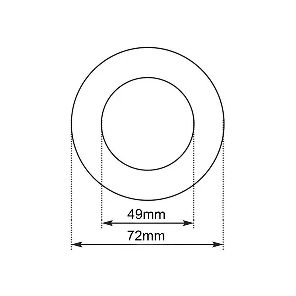 4 x Bath Waste Washer 1 1/2" Replacement Plastic