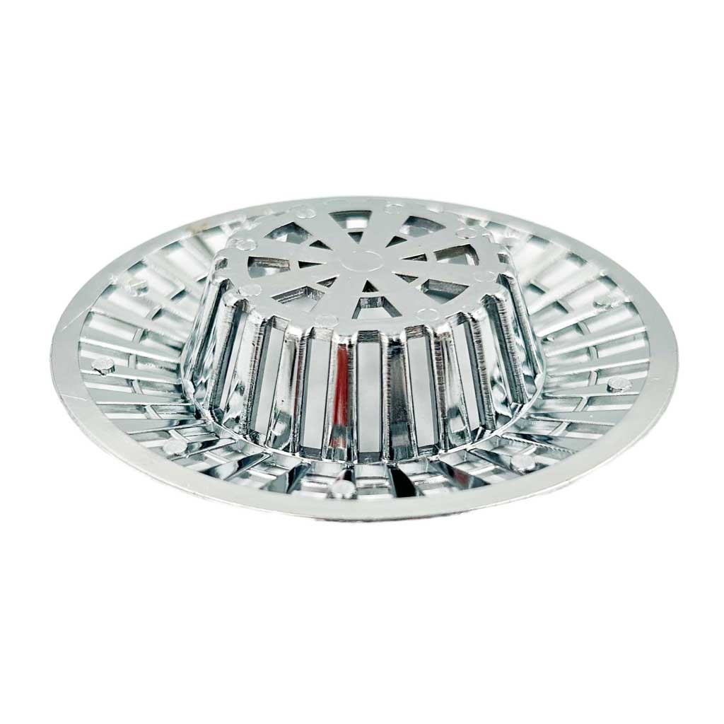 Basin Sink Basket Strainer Grid Cover Chrome Plastic 60mm