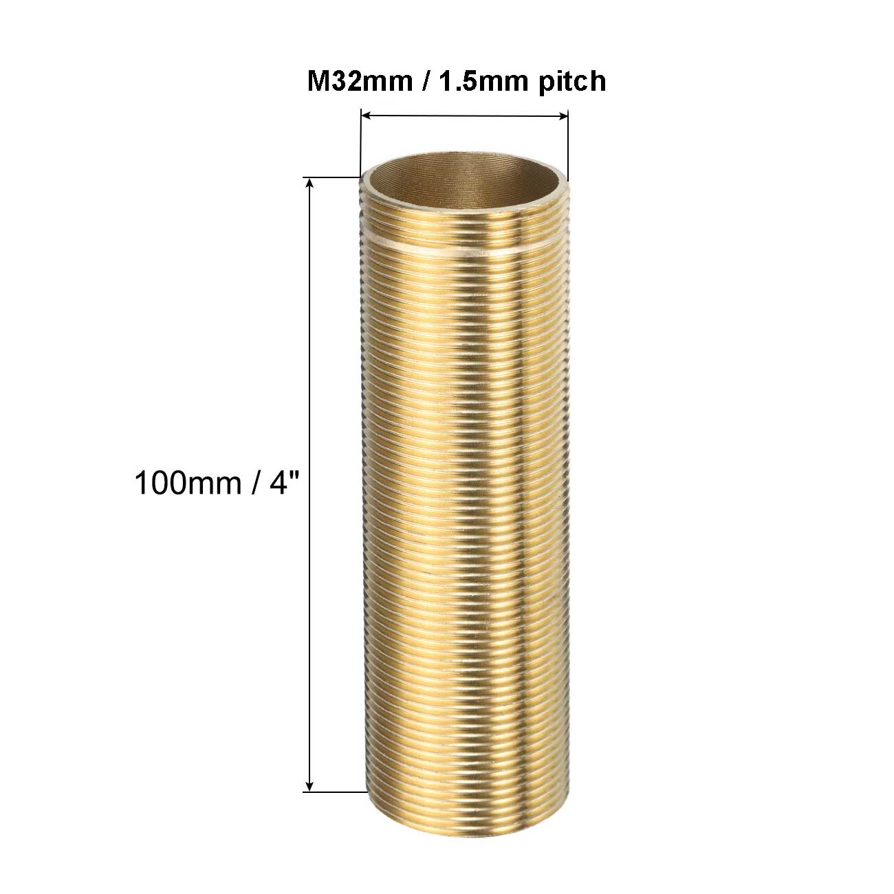Extension Shank For Tap Deck Worktop Mount 100mm M32mm x1.5 Nut