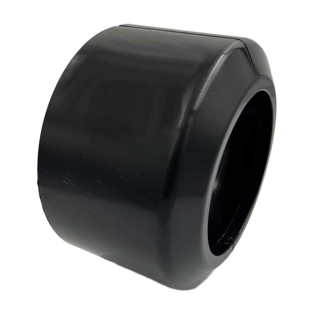 110mm Toilet Pipe Cover Black Split Two-Piece Pan Soil Waste Collar