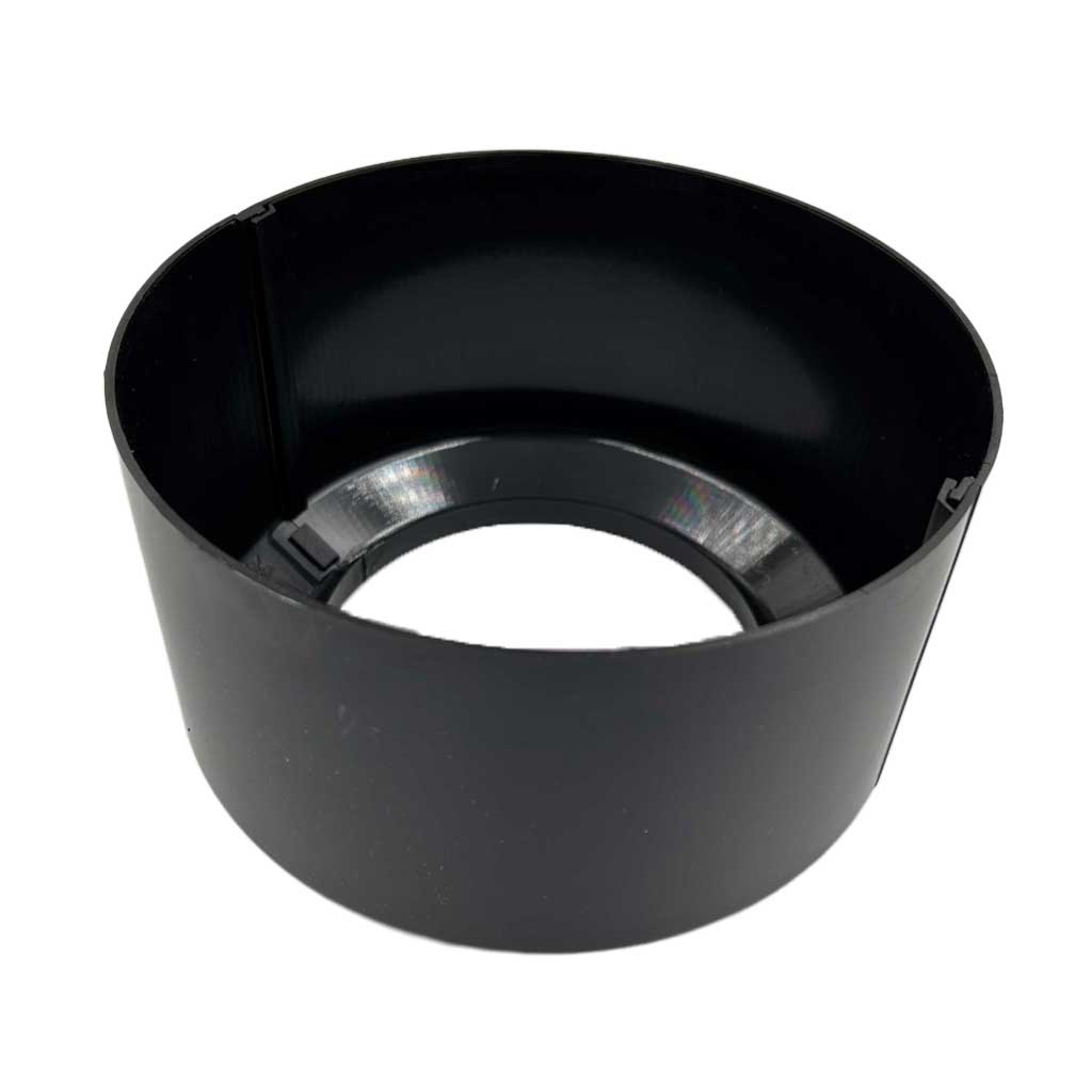 110mm Toilet Pipe Cover Black Split Two-Piece Pan Soil Waste Collar