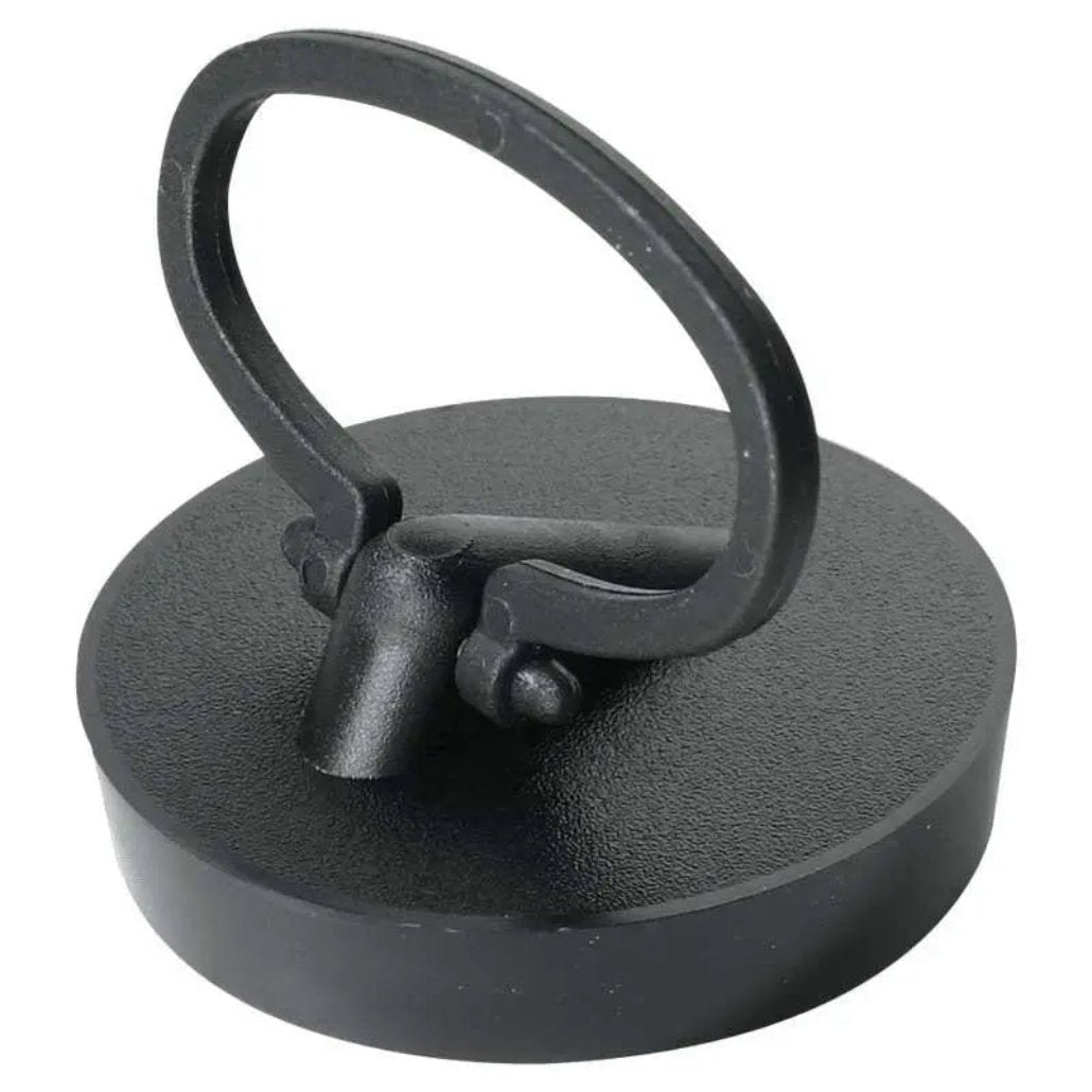 BP3H McAlpine 1.5" (Fits 1.25" Waste) Black PVC Plug with Handle - Bathroom Sink Plugs