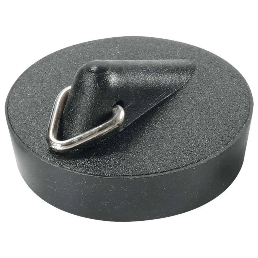 BP3T McAlpine 1.5" (Fits 1.25" Waste) Black PVC Plug with Triangle - Bathroom Sink Plugs