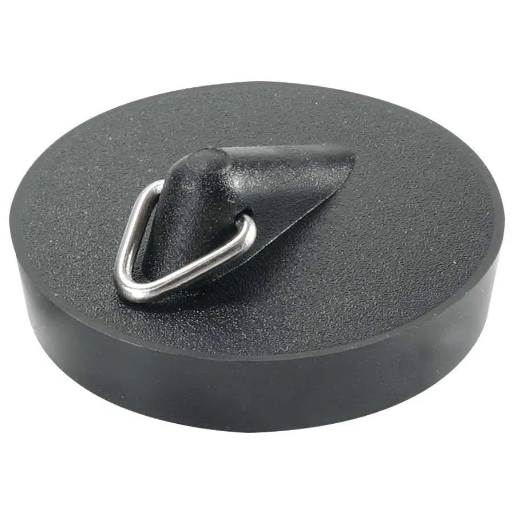 BP4T McAlpine 1.75" (Fits 1.5" Waste) Black PVC Plug with Triangle - Bathroom Sink Plugs