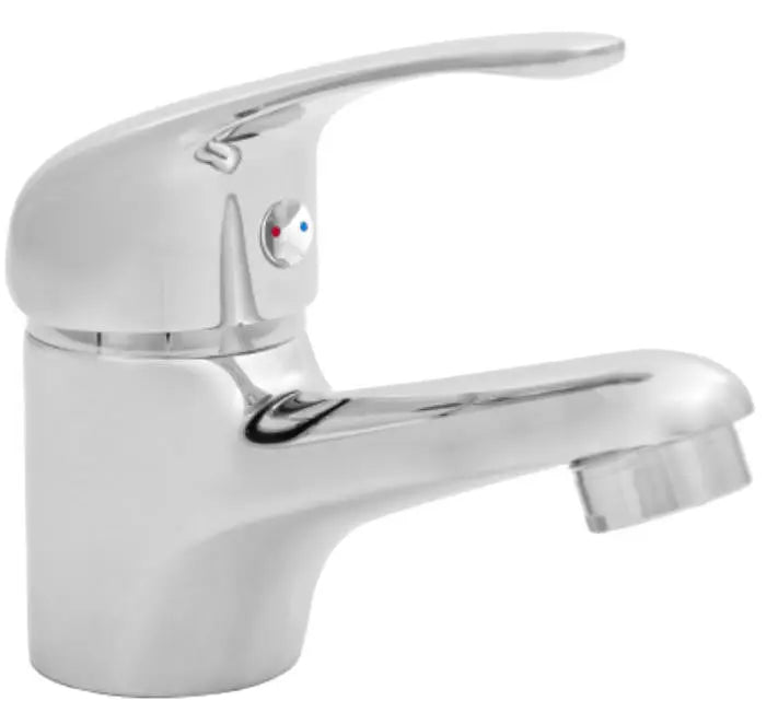 Bathroom Basin Mixer Tap Chrome Plated Brass Sink Ceramic Mixer - 