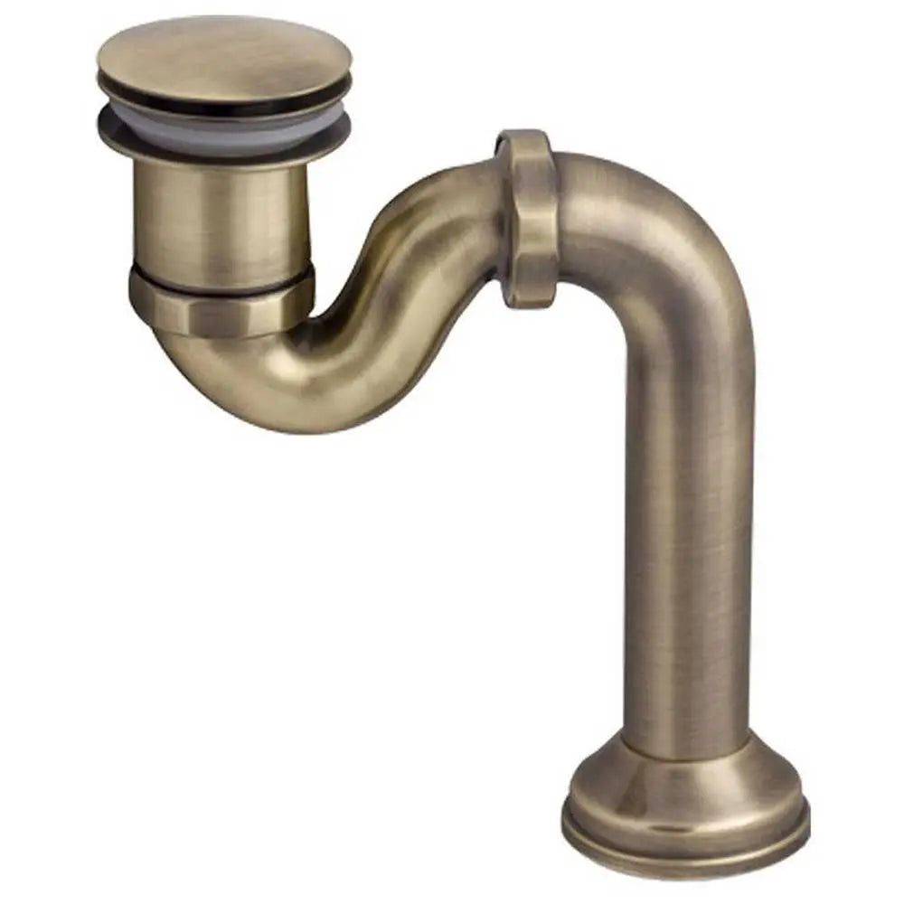 Bathtub Waste P Trap Drain Retro Antique Brass Click-clack