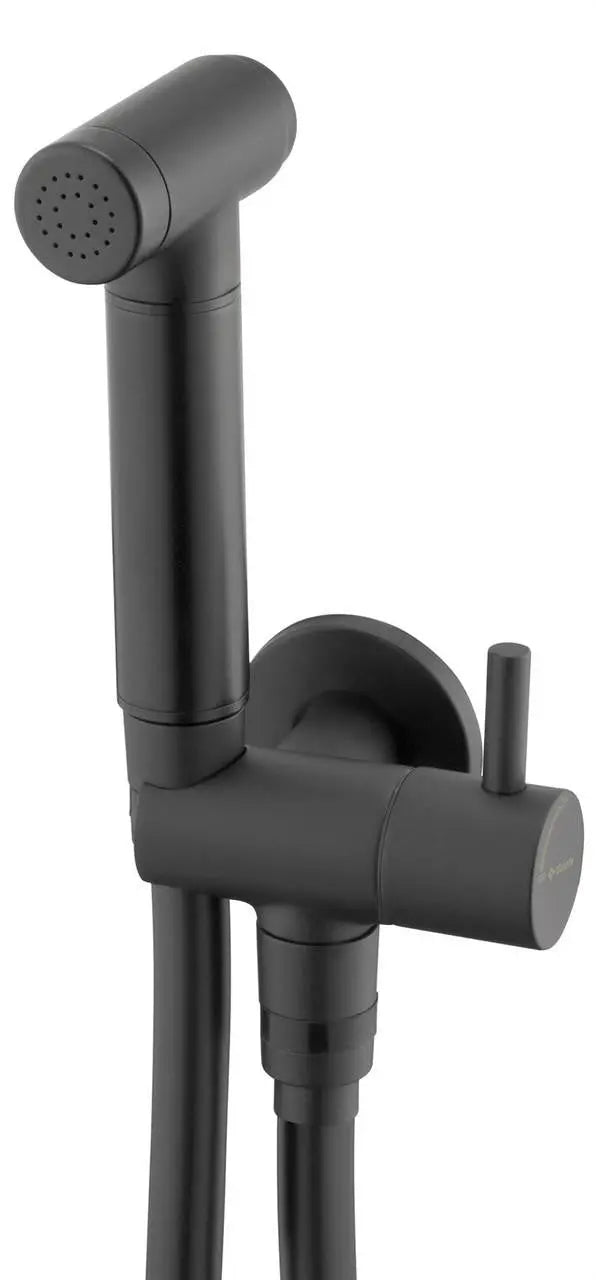 Black Bidet Sprayer Tap Expendable Handle 1.5m Hose Bidet Sprayers