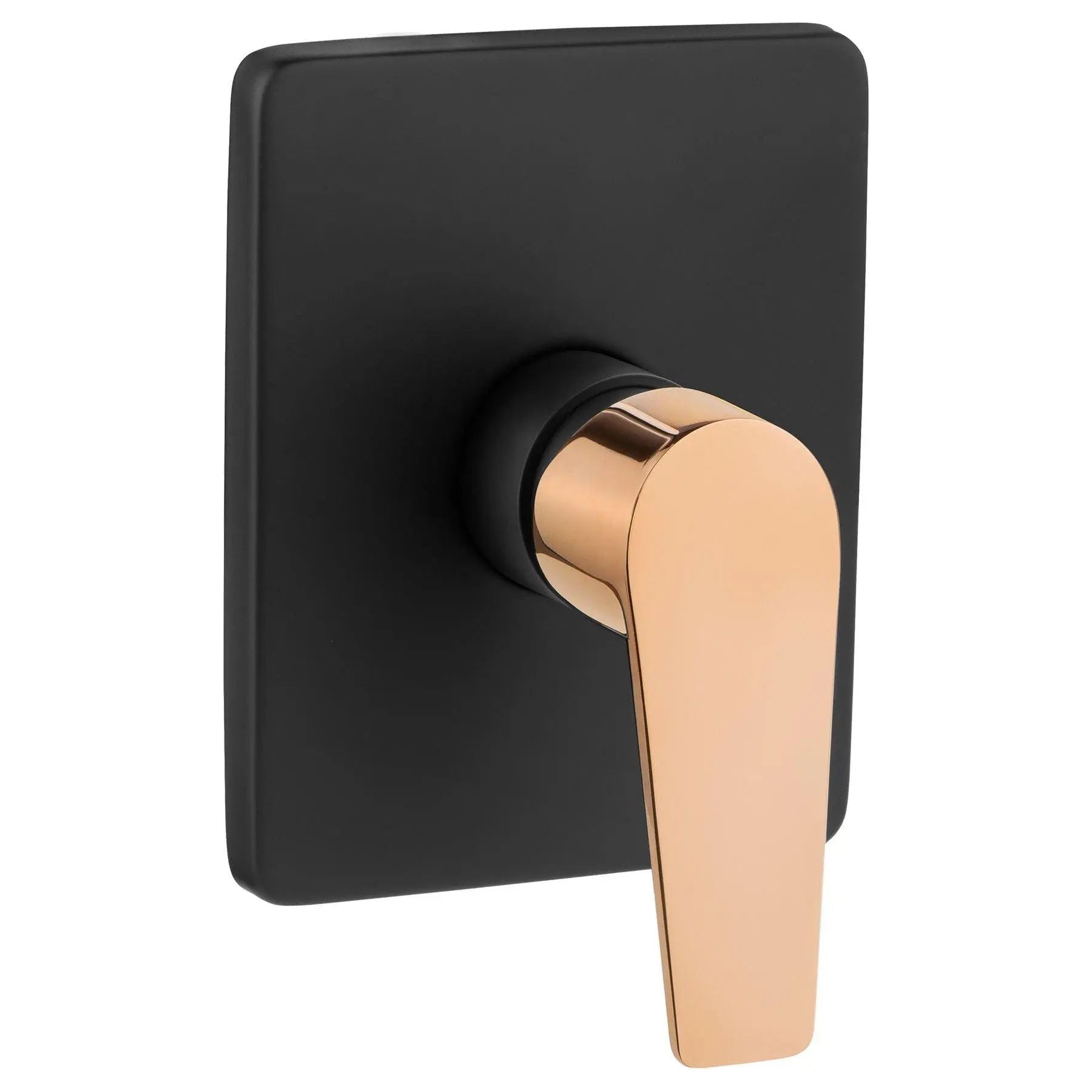 Black Rose Gold Brass Wall Concealed Shower Valve 2 Way Concealed Showers