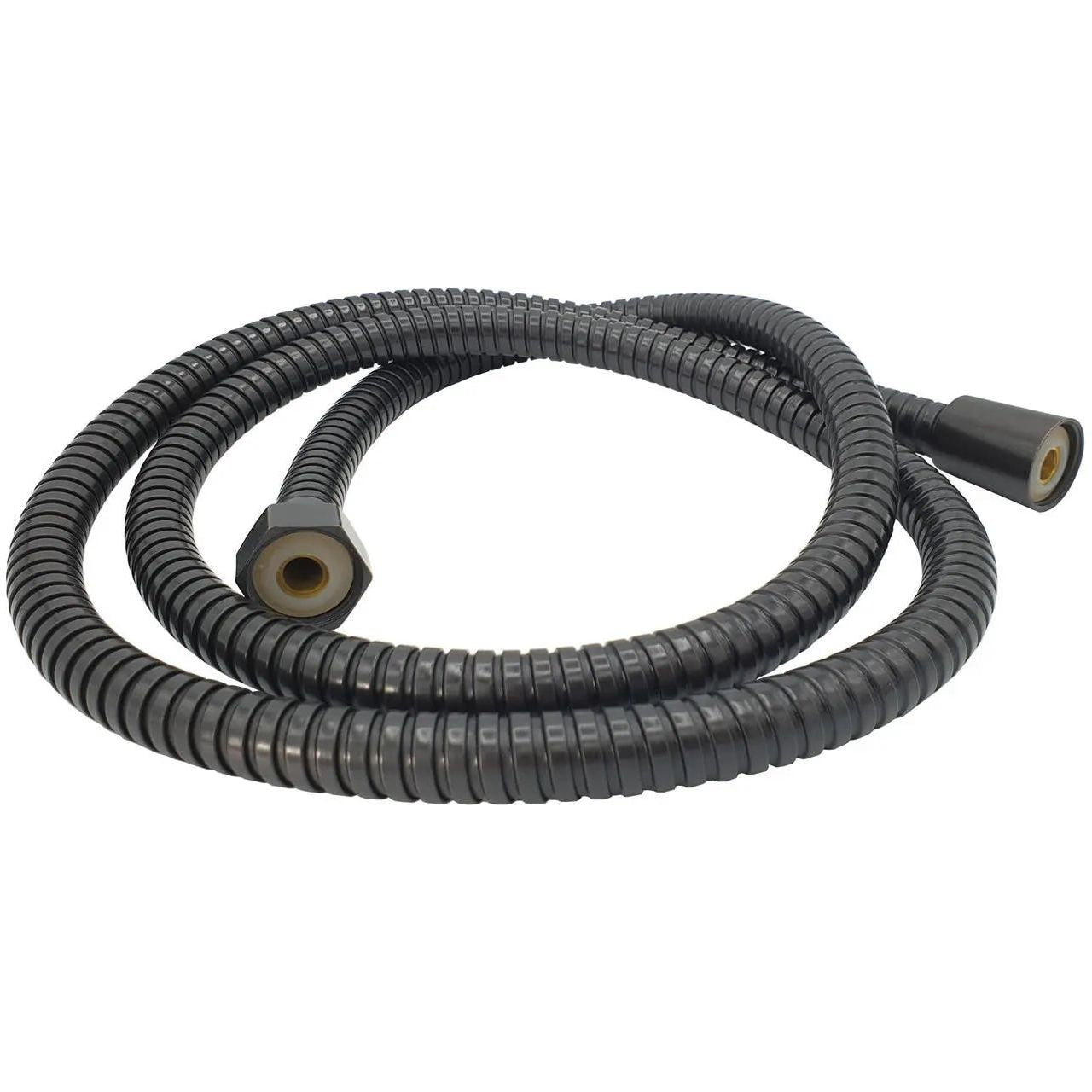 Black Shower Hose Flexible Replacement Metal 150cm Shower Hoses