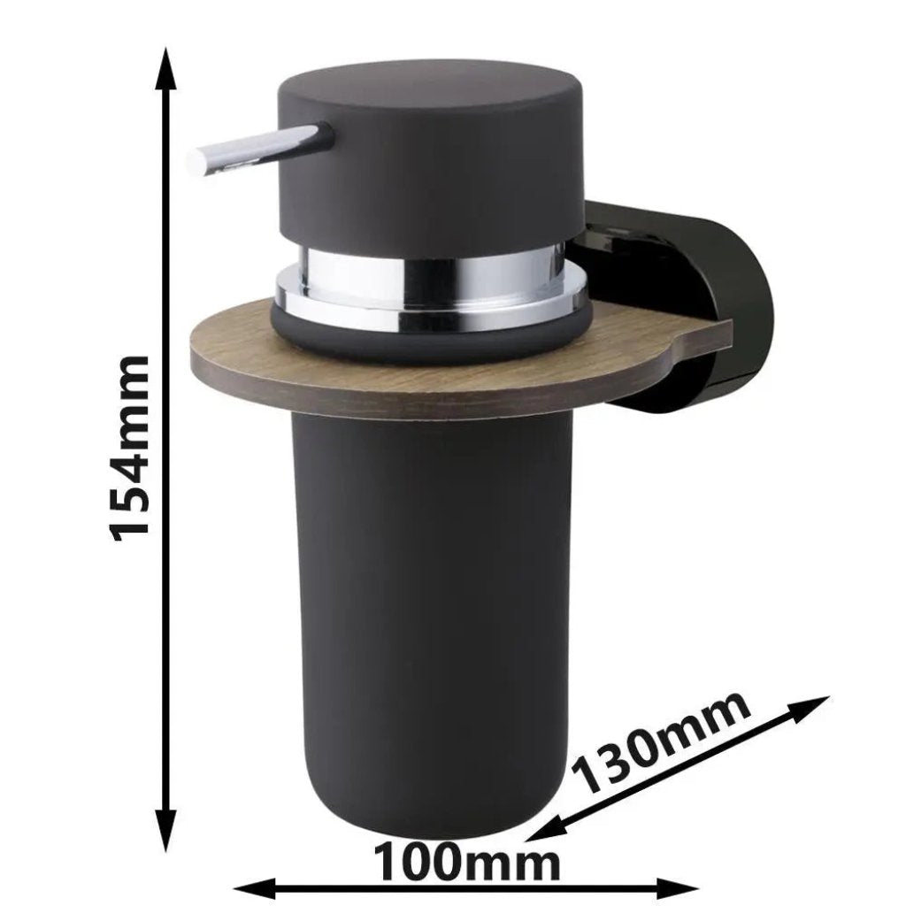 Matte Black/Brown Liquid Soap Dispenser Tank Wall Mounted Soap Dispensers