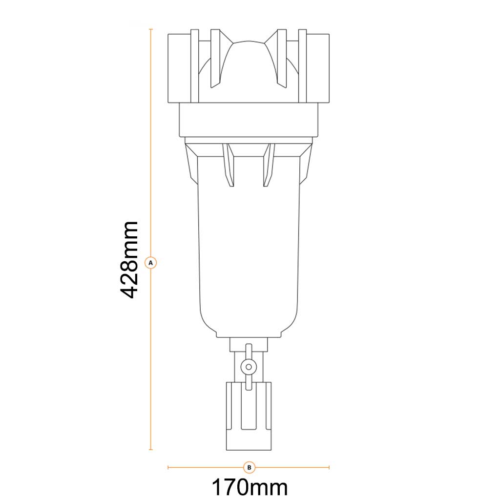 Inline Self Cleaning Water Filter System Atlas Hydra DS 3/4" 1" Ports 90 Microns