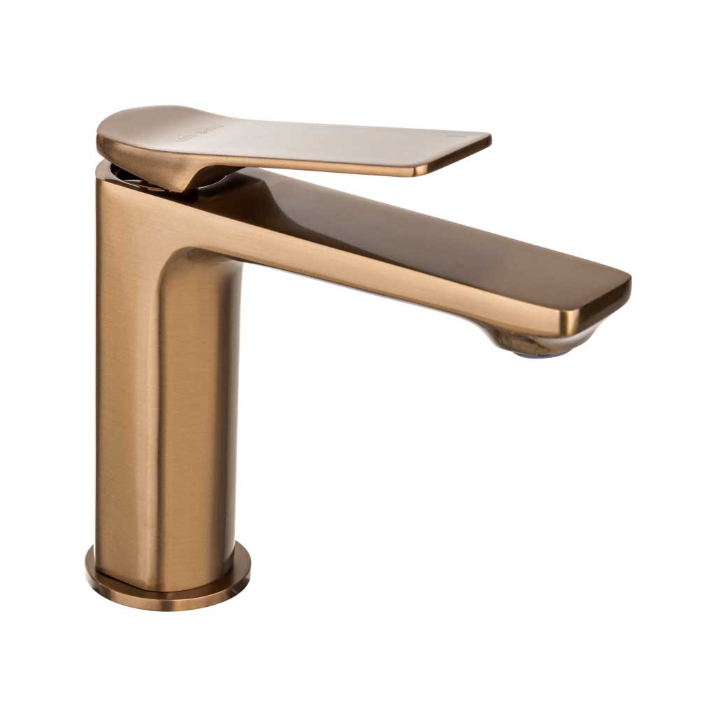 Bathroom Sink Tap Brushed Copper Bronze Basin Mixer NERI PLUS