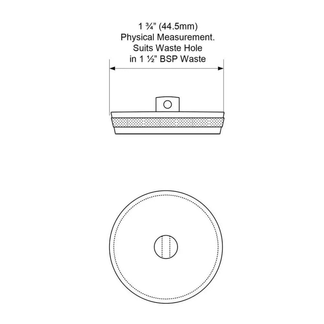 CP2 McAlpine Chrome 1.75" (Fits 1.5" Waste) Sink or Bath Plug - Bathroom Sink Plugs