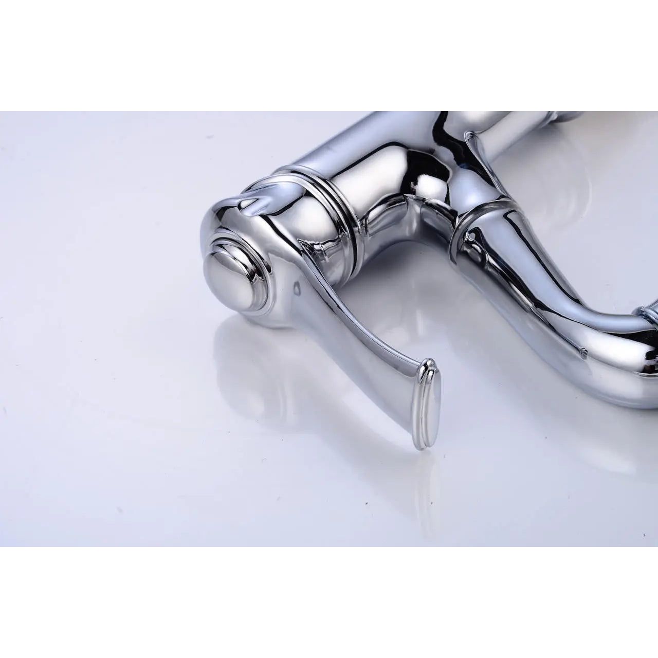 Chrome Kitchen Sink Water Faucet Deck Mounted Tap Pull Out Aerator Handle